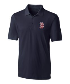 Men's Boston Red Sox Cutter & Buck Navy Big & Tall Forge Stretch Polo