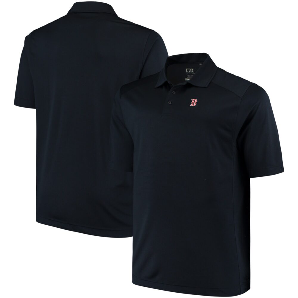 Men's Boston Red Sox Cutter & Buck Navy Big & Tall Genre DryTec Polo