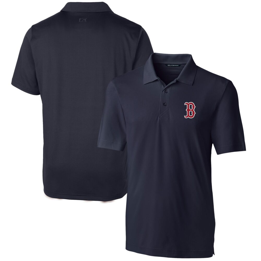 Men's Boston Red Sox  Cutter & Buck Navy Forge Stretch Polo
