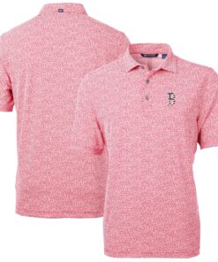 Men's Boston Red Sox  Cutter & Buck Red Americana Logo Virtue Eco-Pique Botanical Recycled Polo