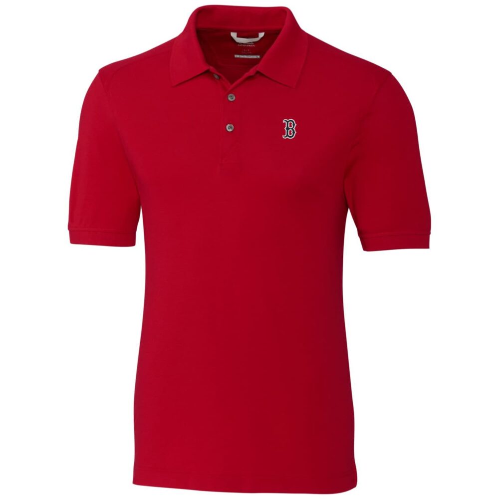 Men's Boston Red Sox Cutter & Buck Red Big & Tall Advantage Polo