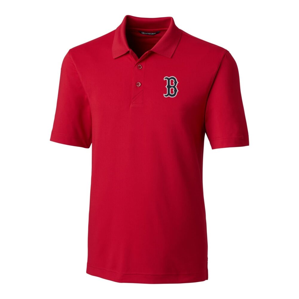 Men's Boston Red Sox Cutter & Buck Red Big & Tall Forge Stretch Polo
