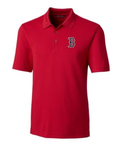 Men's Boston Red Sox Cutter & Buck Red Big & Tall Forge Stretch Polo