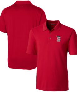 Men's Boston Red Sox  Cutter & Buck Red Forge Stretch Polo