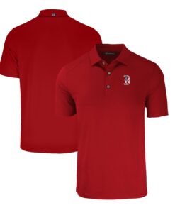 Men's Boston Red Sox  Cutter & Buck Red Stars & Stripes Forge Eco Stretch Recycled Polo