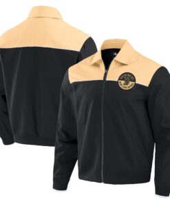 Men's Boston Red Sox Darius Rucker Collection by  Black/Tan Canvas Bomber Full-Zip Jacket