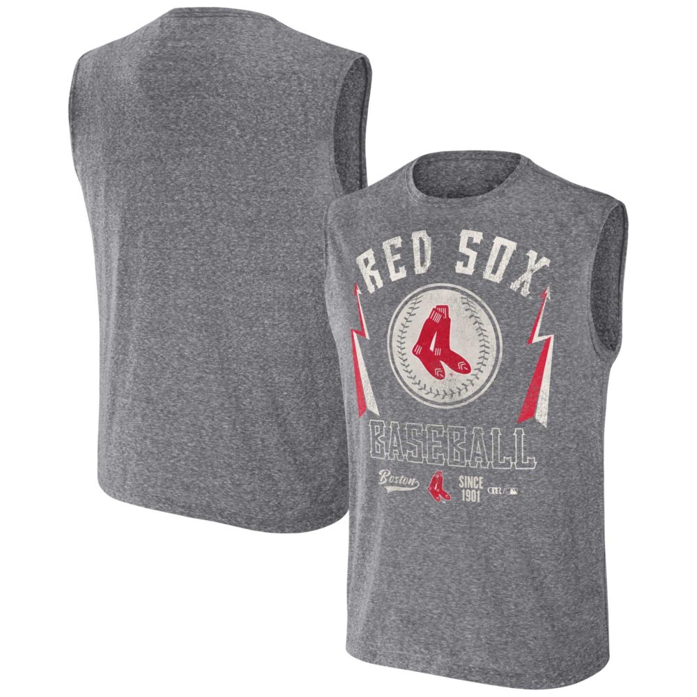 Men's Boston Red Sox Darius Rucker Collection by  Charcoal Relaxed-Fit Muscle Tank Top