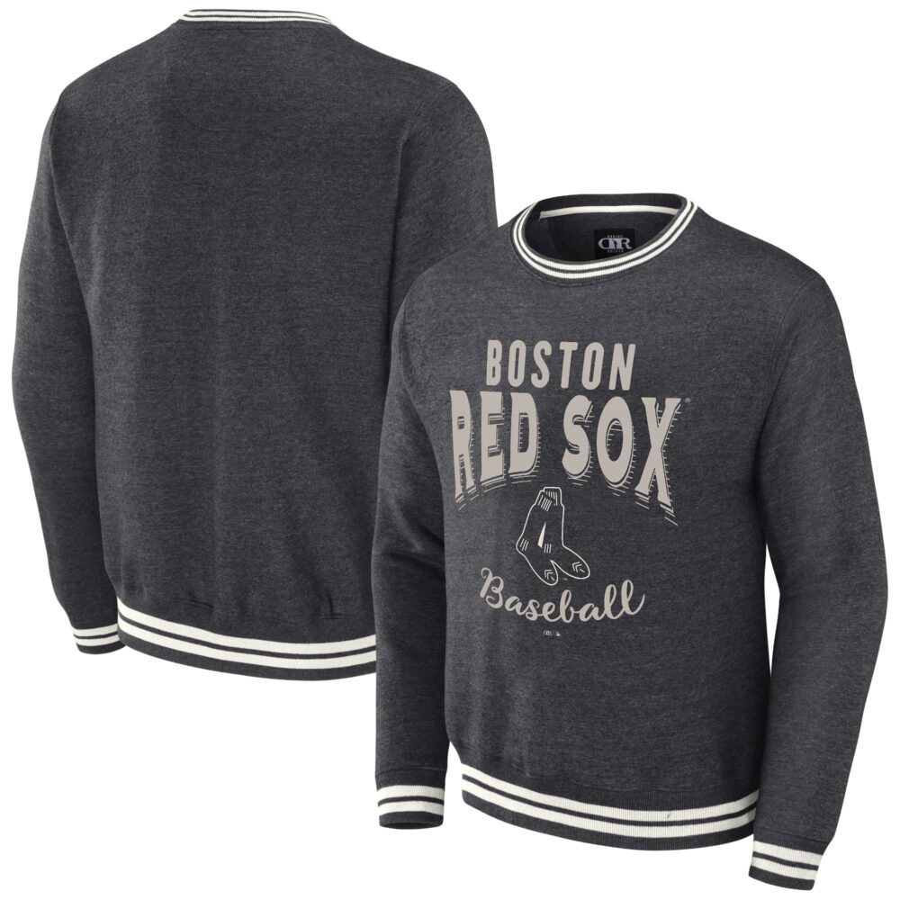 Men's Boston Red Sox  Darius Rucker Collection by  Heather Charcoal Vintage Pullover Sweatshirt