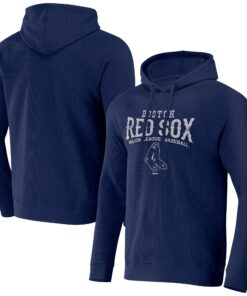 Men's Boston Red Sox  Darius Rucker Collection by  Navy Waffle-Knit Raglan Pullover Hoodie