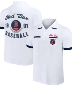Men's Boston Red Sox  Darius Rucker Collection by  White Bowling Button-Up Shirt