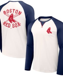 Men's Boston Red Sox  Darius Rucker Collection by  White/Navy Team Color Raglan T-Shirt