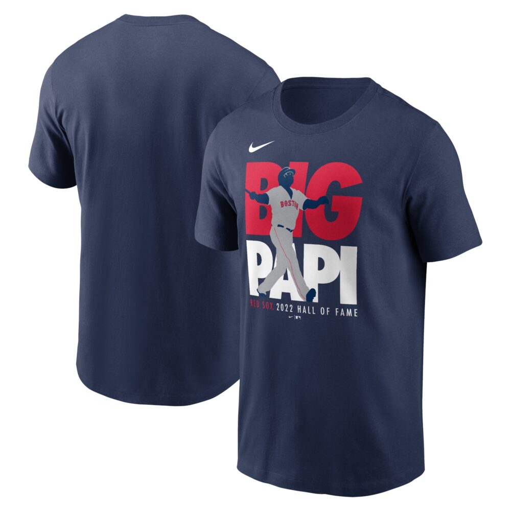 Men's Boston Red Sox David Ortiz Nike Navy 2022 Hall of Fame Essential T-Shirt