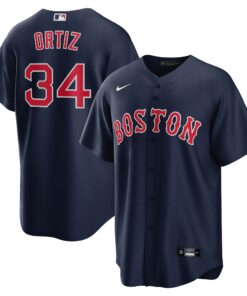 Men's Boston Red Sox David Ortiz Nike Navy Alternate Replica Player Jersey