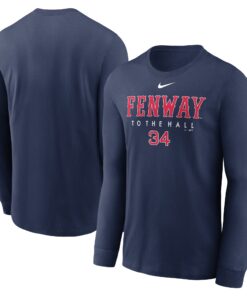 Men's Boston Red Sox David Ortiz Nike Navy Hall of Fame Fenway Crew Neck T-Shirt