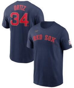 Men's Boston Red Sox David Ortiz Nike Navy Name & Number T-Shirt