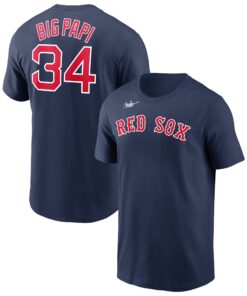 Men's Boston Red Sox David Ortiz Nike Navy Name & Number Wordmark T-Shirt