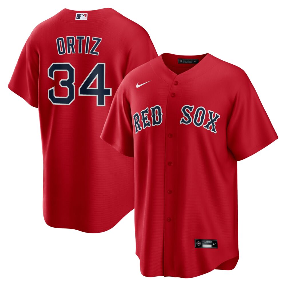 Men's Boston Red Sox David Ortiz Nike Red Alternate Replica Player Jersey