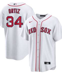 Men's Boston Red Sox David Ortiz Nike White Home Replica Player Jersey