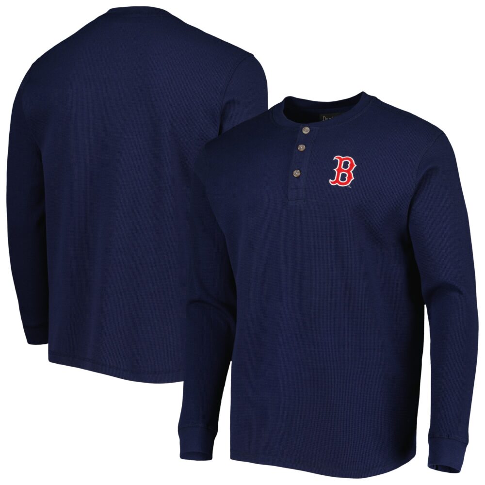 Men's Boston Red Sox Dunbrooke Navy Maverick Long Sleeve T-Shirt
