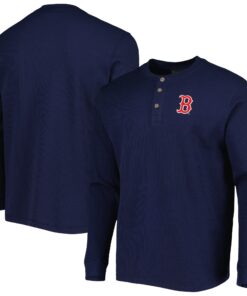 Men's Boston Red Sox Dunbrooke Navy Maverick Long Sleeve T-Shirt