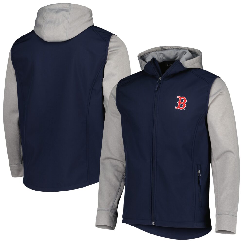 Men's Boston Red Sox Dunbrooke Navy/Heather Gray Alpha Full-Zip Jacket