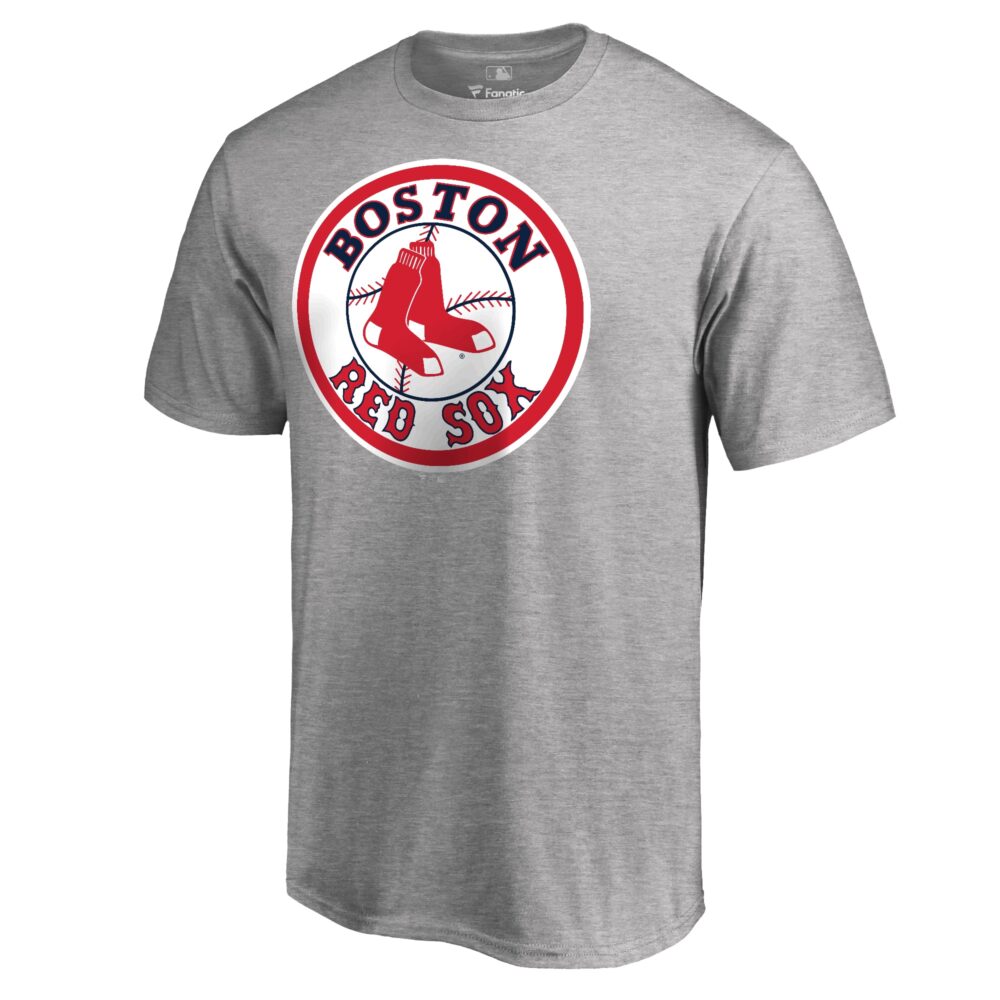 Men's Boston Red Sox  Branded Ash Cooperstown Collection Forbes T-Shirt