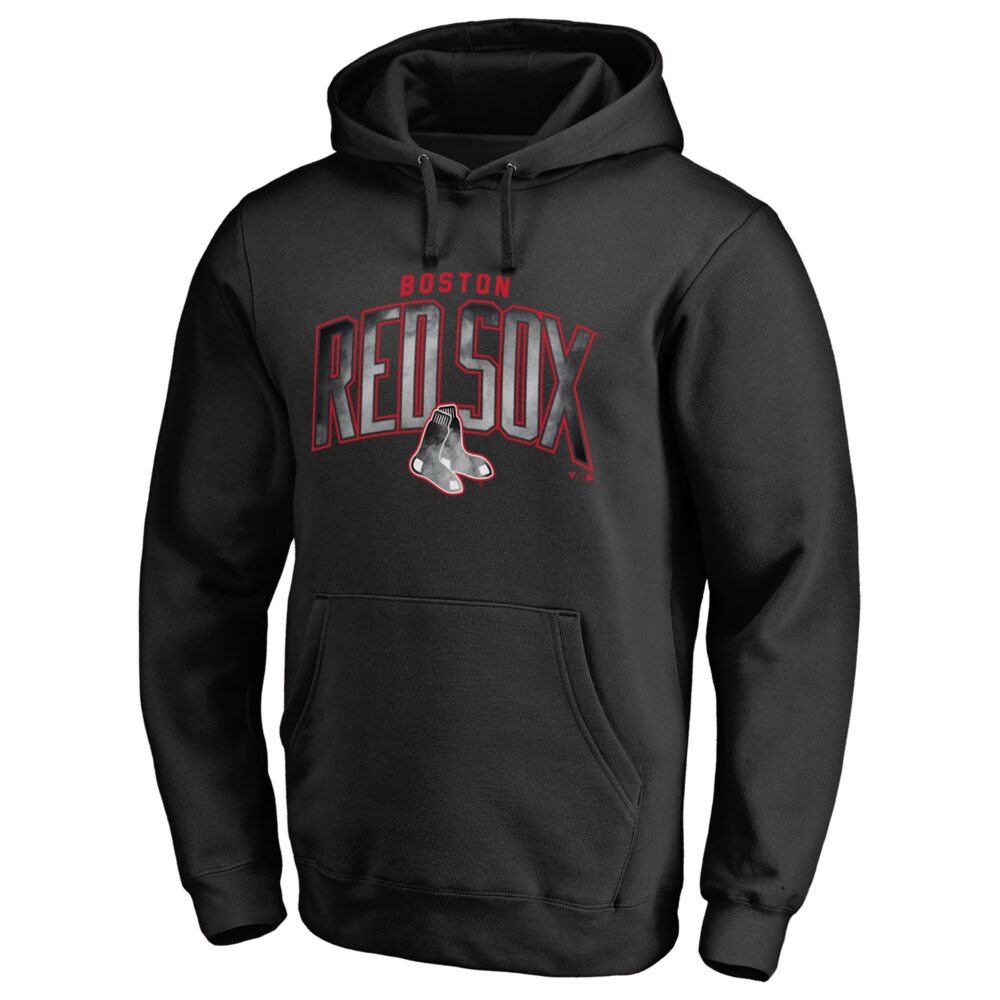 Men's Boston Red Sox  Branded Black Arch Smoke Pullover Hoodie