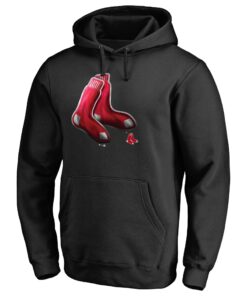 Men's Boston Red Sox  Branded Black Midnight Mascot Pullover Hoodie