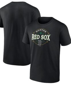 Men's Boston Red Sox  Branded Black St. Patrick's Day Lucky T-Shirt