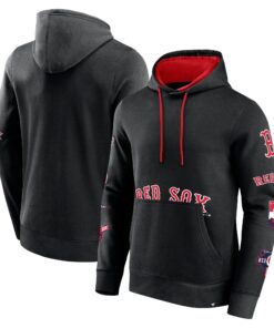 Men's Boston Red Sox  Branded Black Wild Winner Pullover Hoodie