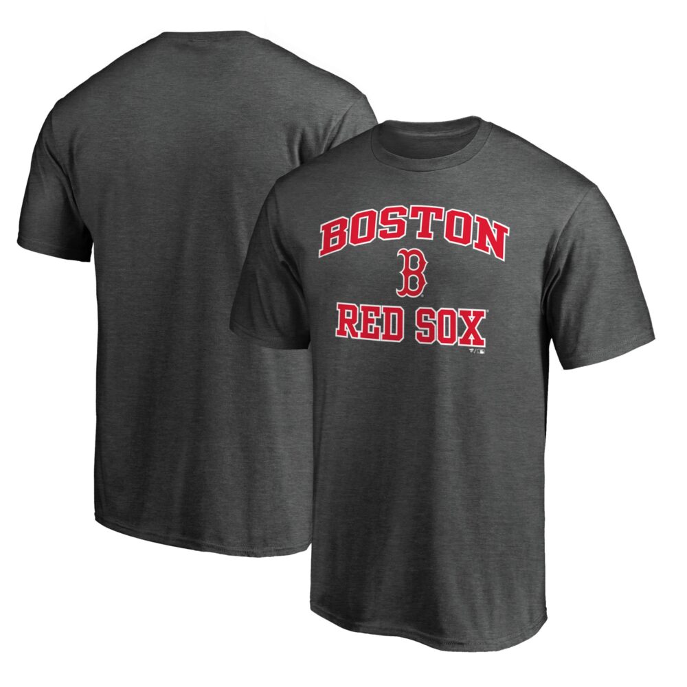 Men's Boston Red Sox  Branded Charcoal Heart & Soul T-Shirt