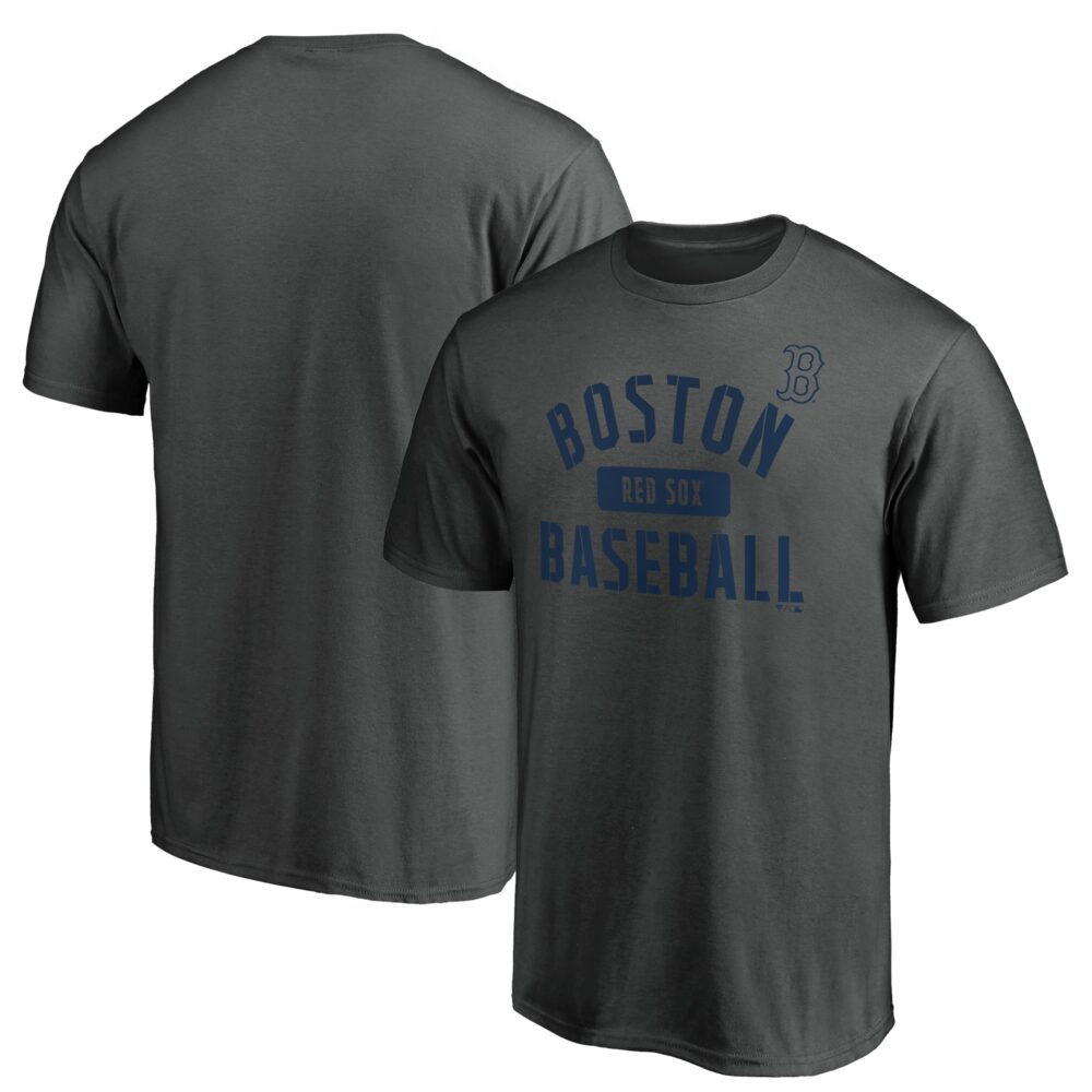 Men's Boston Red Sox  Branded Charcoal Team Primary Pill T-Shirt