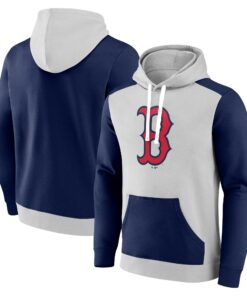 Men's Boston Red Sox  Branded Gray/Navy Arctic Pullover Hoodie