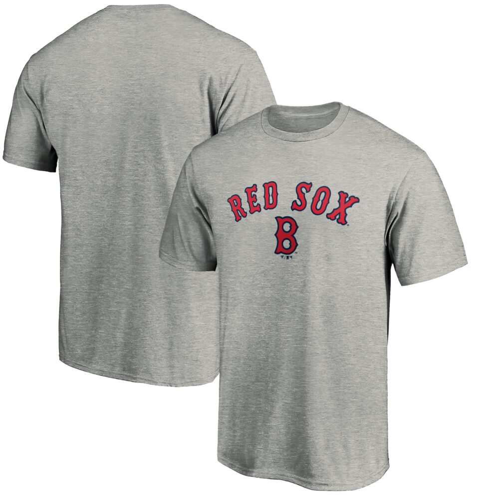 Men's Boston Red Sox  Branded Heather Gray Cooperstown Collection Wahconah T-Shirt