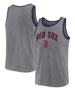 Men's Boston Red Sox   Branded Heather Gray Primary Tank Top