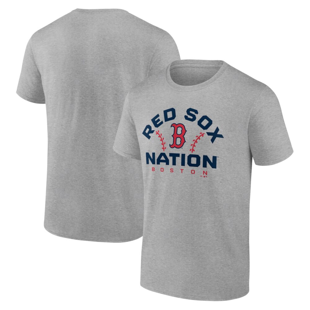 Men's Boston Red Sox  Branded Heather Gray Team Go For Two T-Shirt