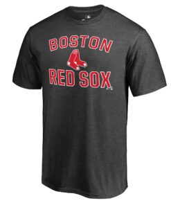 Men's Boston Red Sox  Branded Heathered Gray Core Basics Victory Arch II T-Shirt