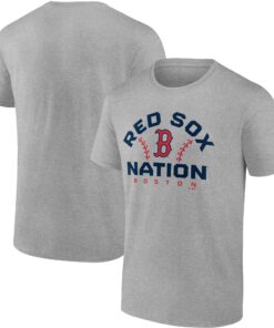 Men's Boston Red Sox  Branded Heathered Gray Iconic Go for Two T-Shirt