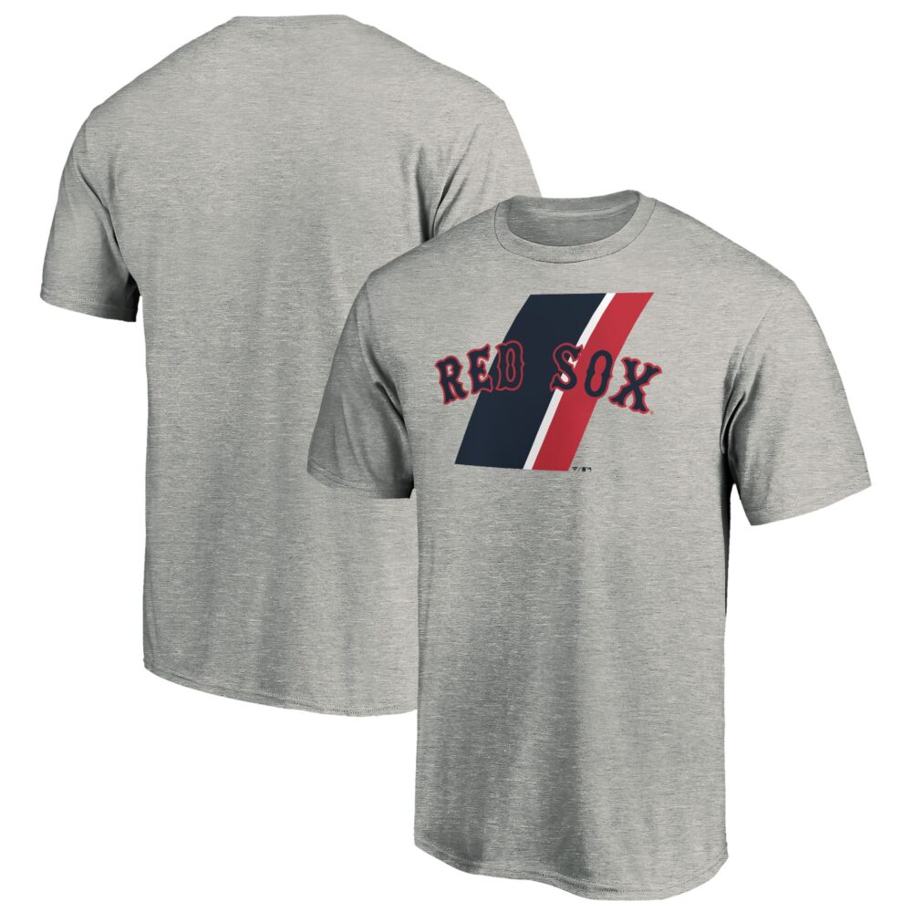 Men's Boston Red Sox  Branded Heathered Gray Prep Squad T-Shirt