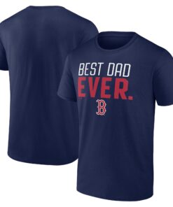 Men's Boston Red Sox  Branded Navy Best Dad Ever T-Shirt