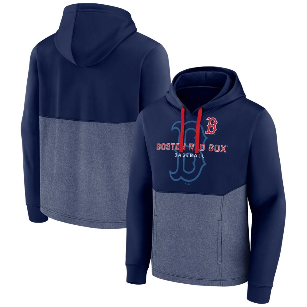 Men's Boston Red Sox  Branded Navy Call the Shots Pullover Hoodie