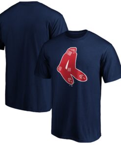 Men's Boston Red Sox  Branded Navy Cooperstown Collection Huntington Logo T-Shirt