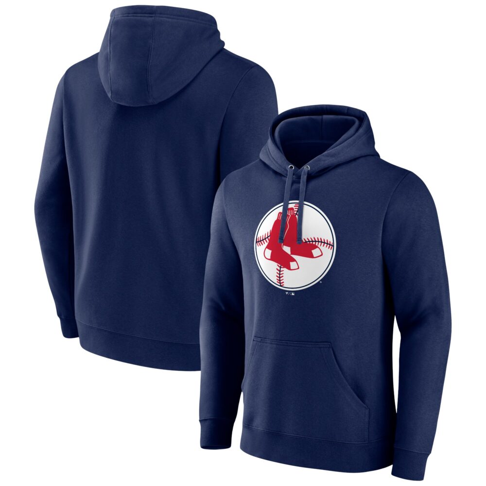 Men's Boston Red Sox  Branded Navy Cooperstown Collection Pullover Hoodie