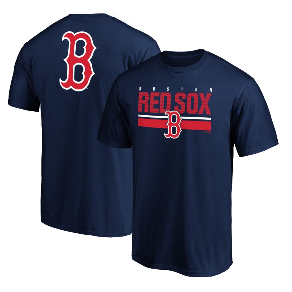 Men's Boston Red Sox  Branded Navy End Game Team Wordmark T-Shirt