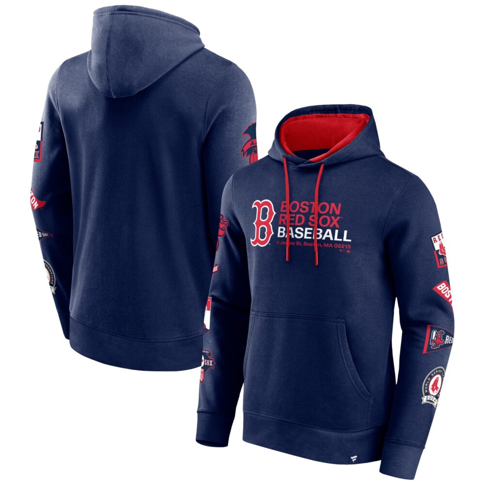 Men's Boston Red Sox  Branded Navy Extra Innings Pullover Hoodie
