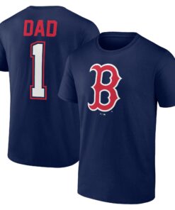 Men's Boston Red Sox  Branded Navy Father's Day #1 Dad T-Shirt