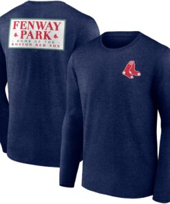 Men's Boston Red Sox  Branded Navy Fenway Park Home Hometown Collection Long Sleeve T-Shirt