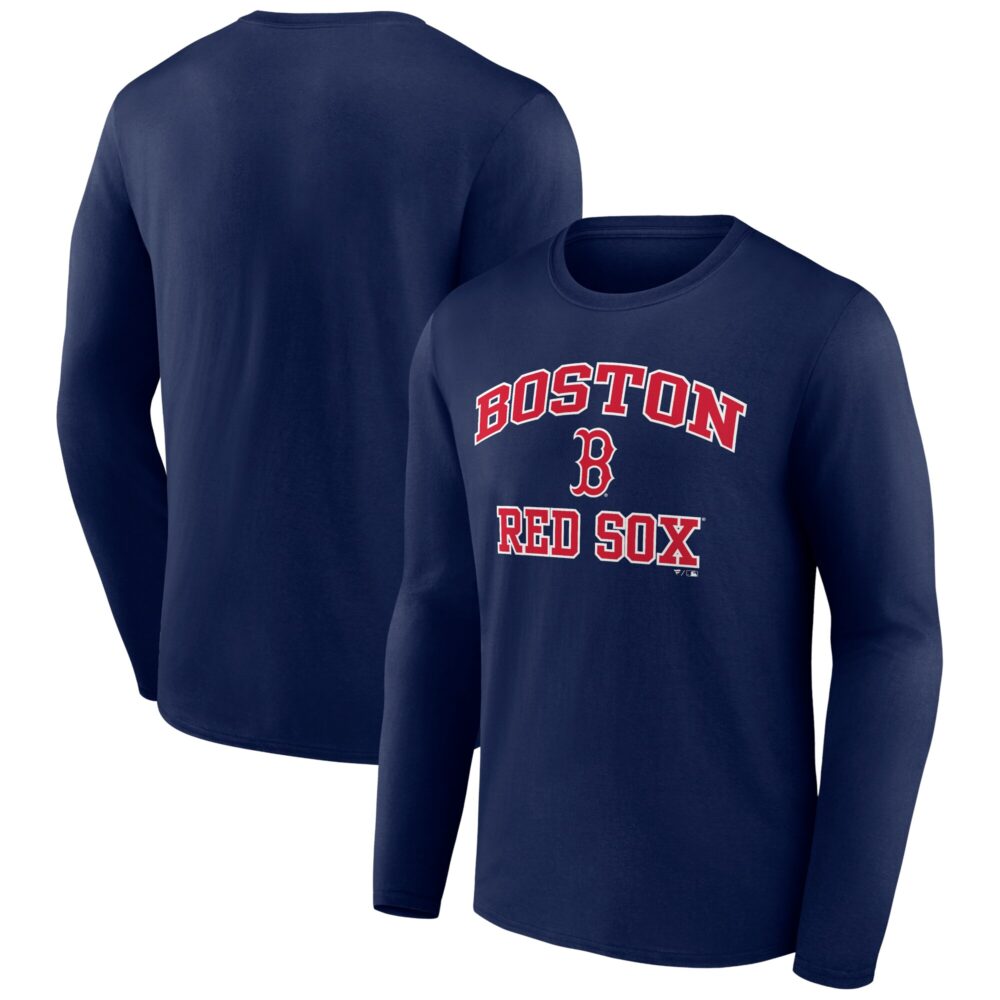 Men's Boston Red Sox  Branded Navy Heart and Soul Long Sleeve T-Shirt