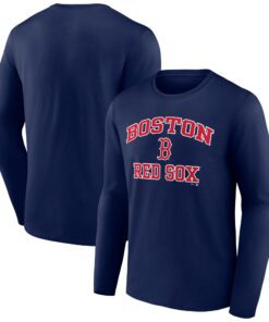 Men's Boston Red Sox  Branded Navy Heart and Soul Long Sleeve T-Shirt