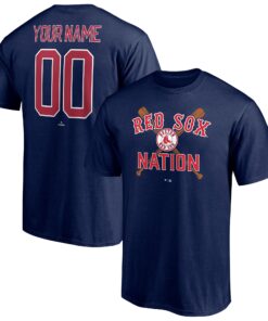 Men's Boston Red Sox  Branded Navy Hometown Legend Personalized Name & Number T-Shirt